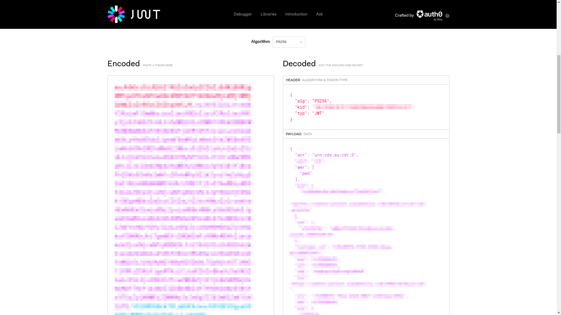 ACR and AMR claims in JWT token