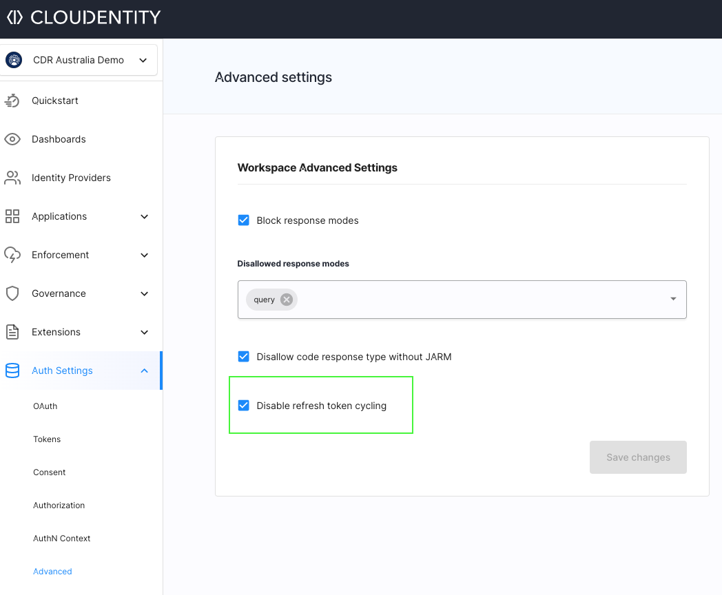 CDR - Disable refresh token cycling